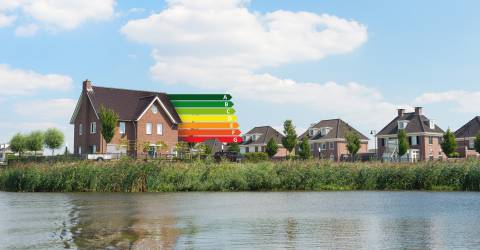Huis met energie label,s   
